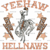 Yeehaws Hellnaws Skeleton DTF Transfer