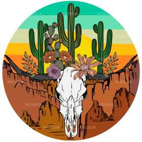 Desert Skull DTF Transfer