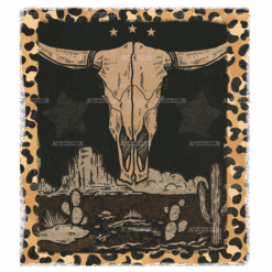Longhorn Skull Retro DTF Transfer