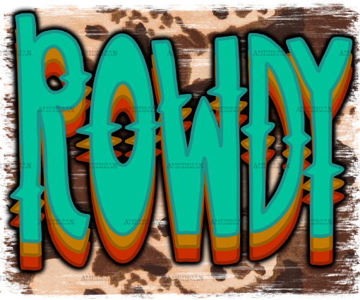 Rowdy Retro DTF Transfer