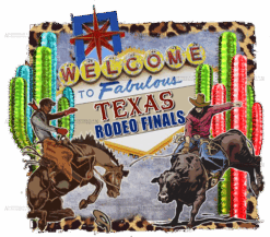 Texas Rodeo DTF Transfer
