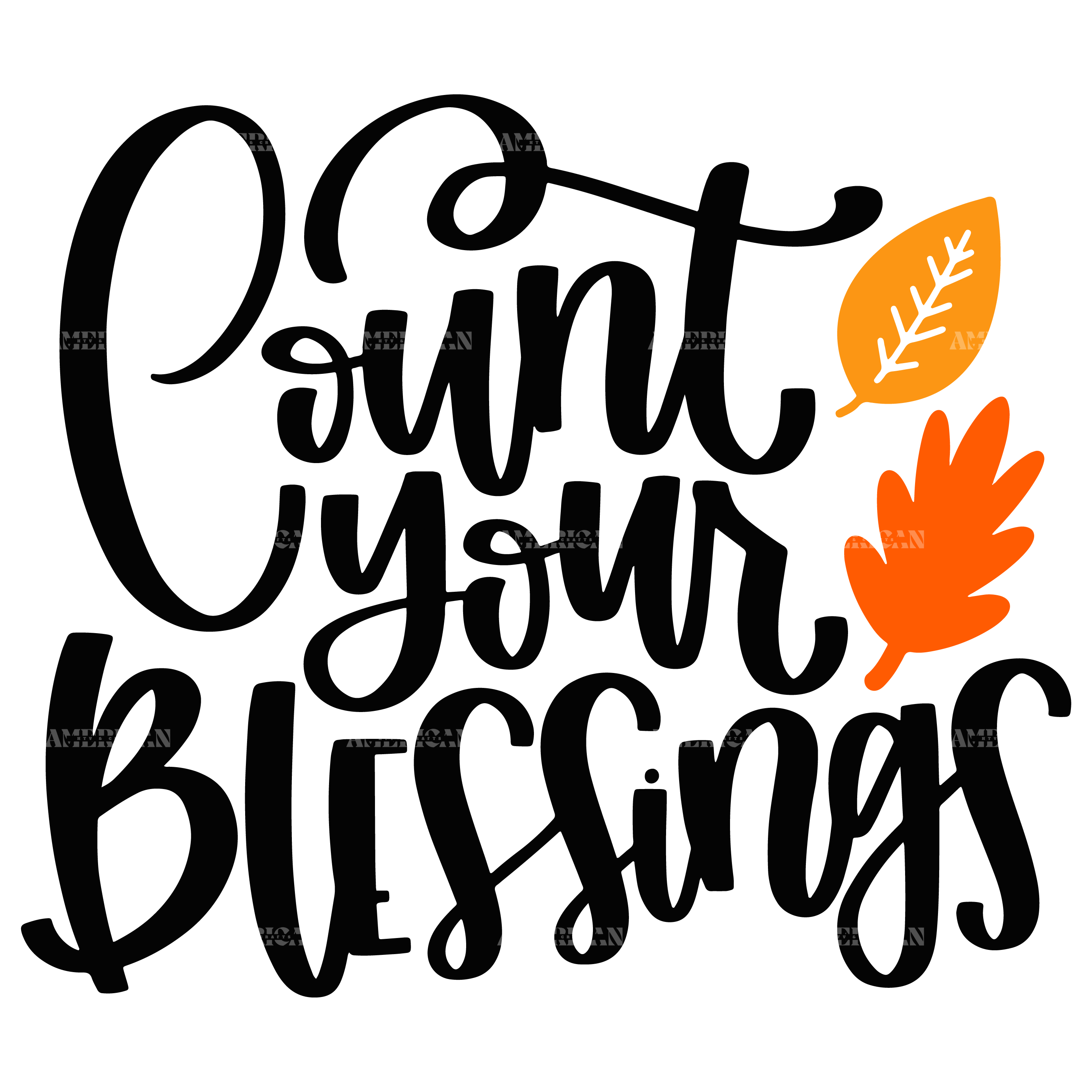 Count Your Blessings DTF Transfer