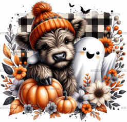 Cow With Boojee DTF Transfer