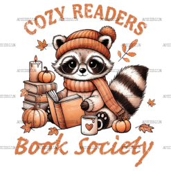 Cozy Readers Book Society DTF Transfer