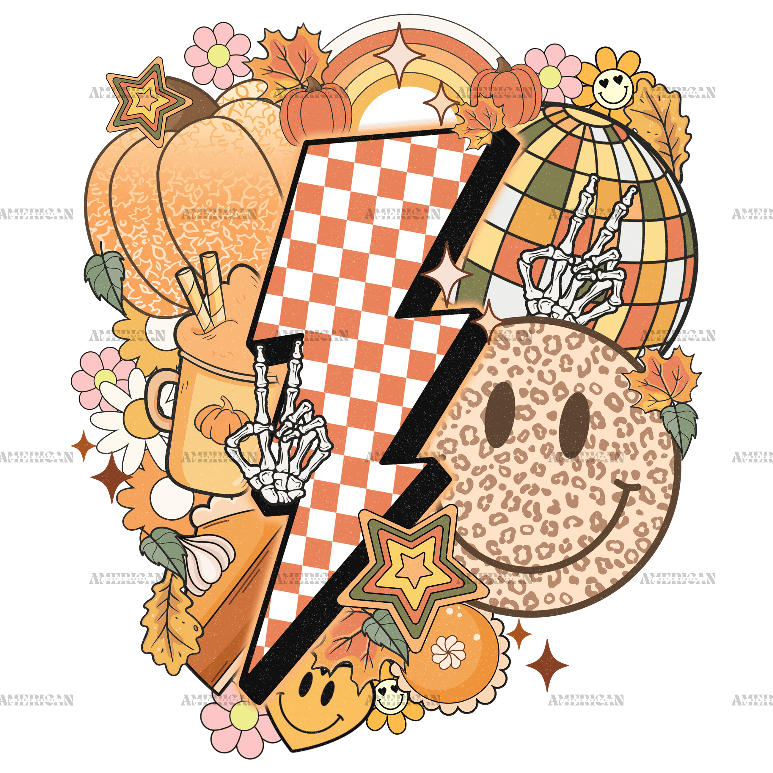 Fall Bolt DTF Transfer