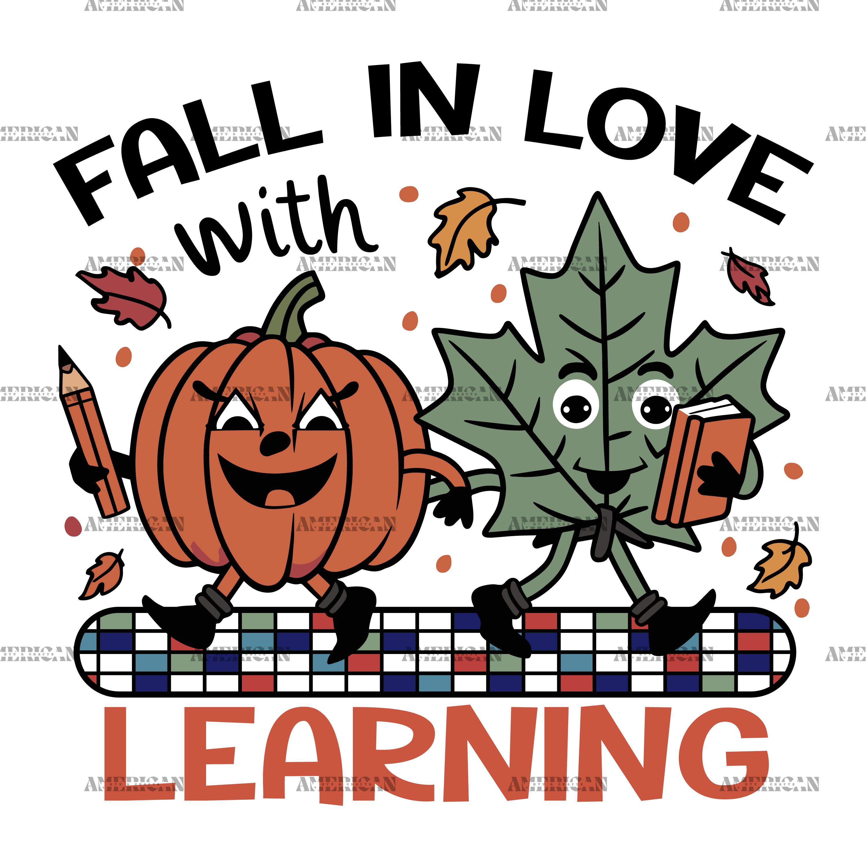 Fall In Love With Learning-2 DTF Transfer