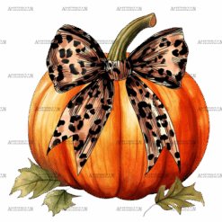 Fall Pumpkin Bow-3 DTF Transfer
