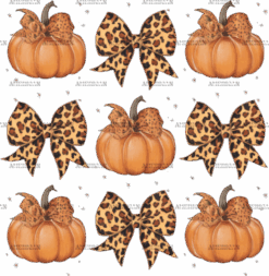 Fall Pumpkin Coquette DTF Transfer