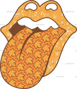 Fall Tongue DTF Transfer