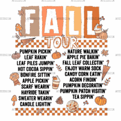 Fall Tour Fall Vibes Only-3 DTF Transfer