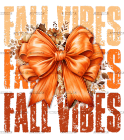 Fall Vibes Bow-1 DTF Transfer