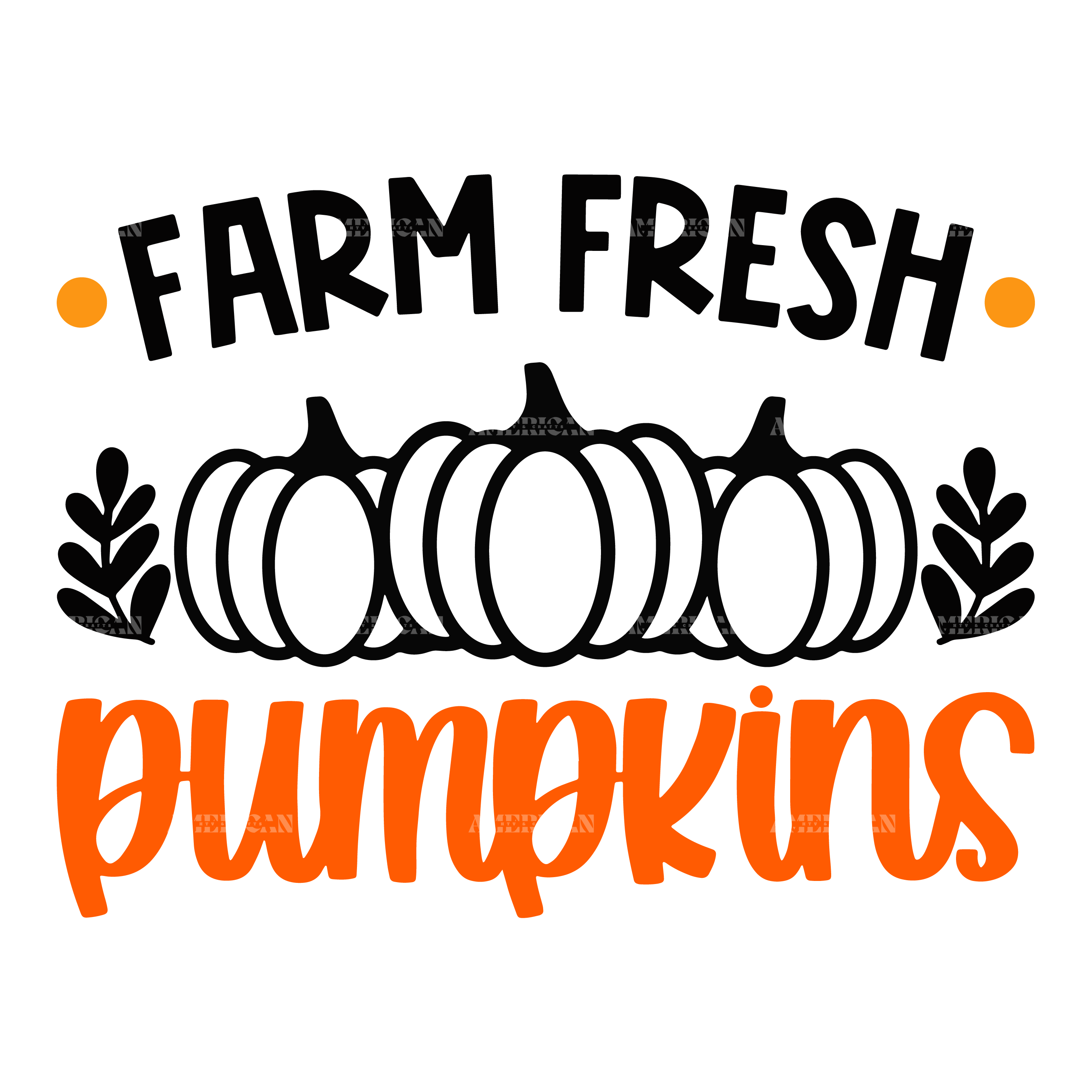 Farm Fresh Pumpkins DTF Transfer