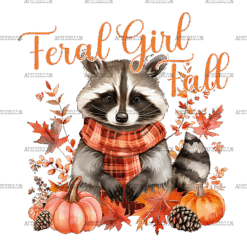 Feral Girl Fall DTF Transfer
