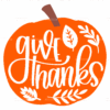 Give Thanks-1 DTF Transfer
