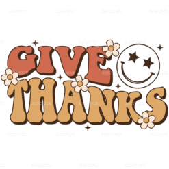 Give Thanks DTF Transfer