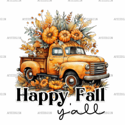 Happy Fall Y'all Truck DTF Transfer