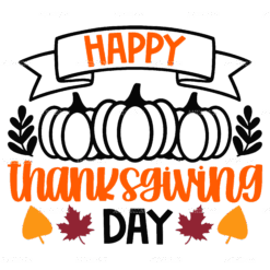 Happy Thanks Giving Day-1 DTF Transfer