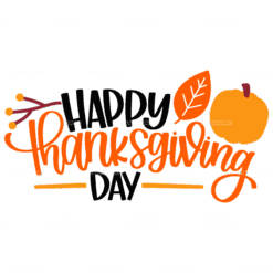 Happy Thanks Giving Day-3 DTF Transfer