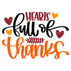 Hearts Full Of Thanks DTF Transfer