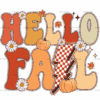Hello Fall Bolt DTF Transfer