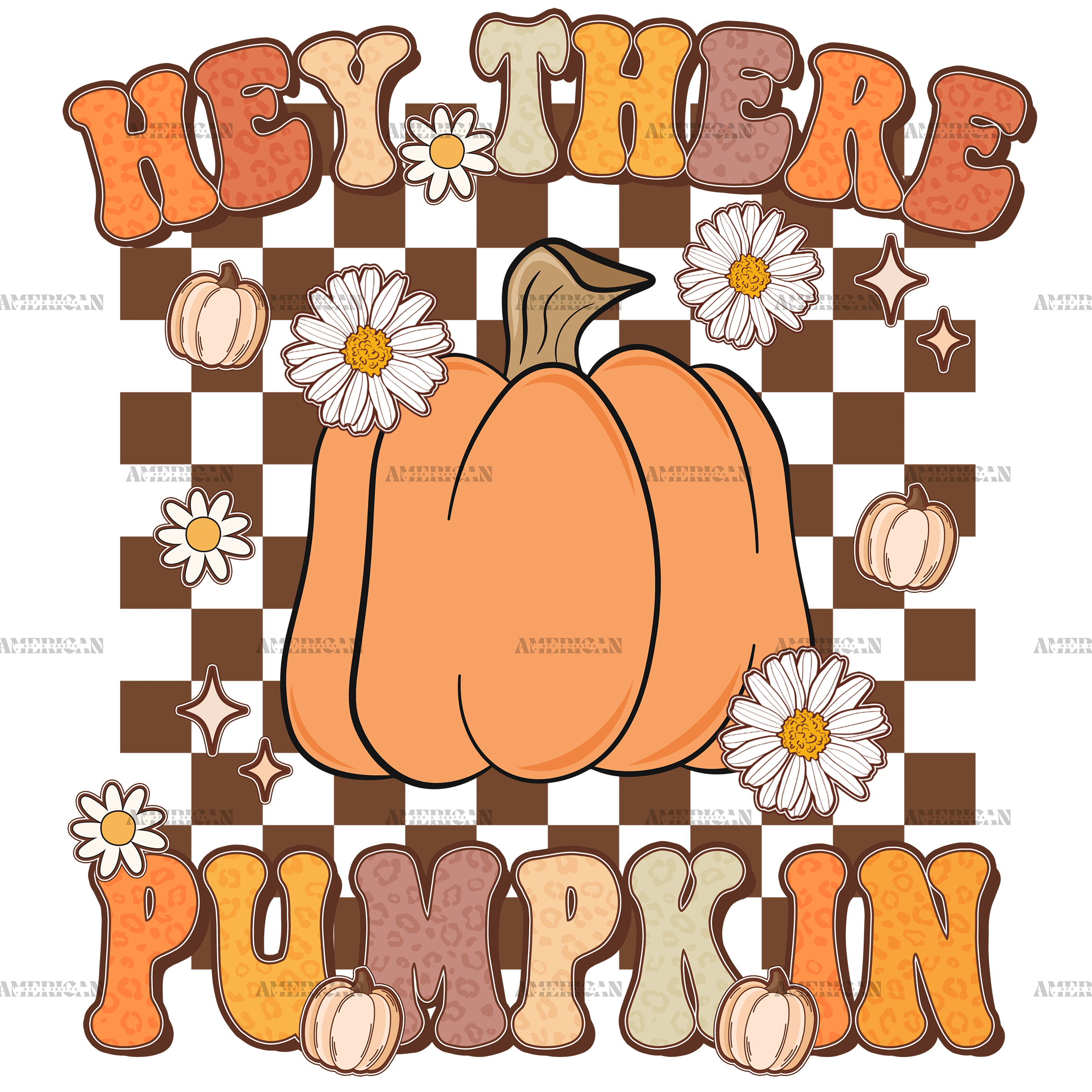 Hey There Pumpkin Fall DTF Transfer