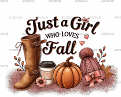 Just A Girl Who Loves Fall-10 DTF Transfer