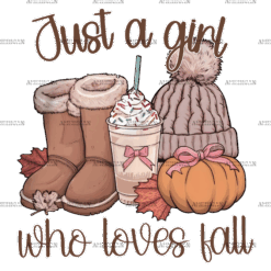 Just A Girl Who Loves Fall-2 DTF Transfer