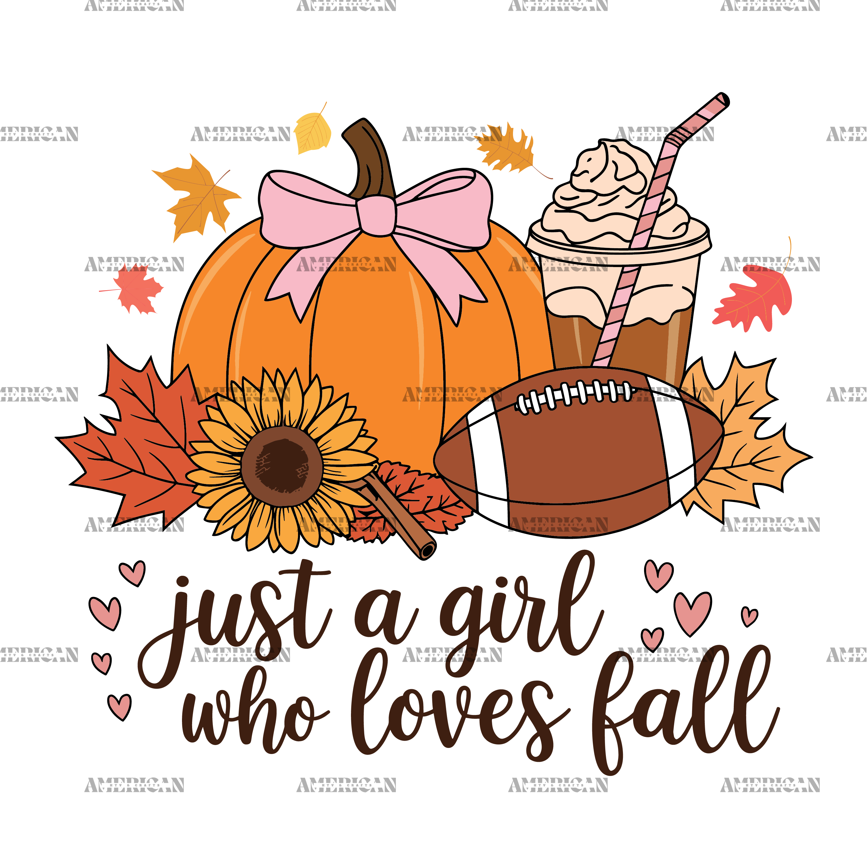 Just A Girl Who Loves Fall-5 DTF Transfer