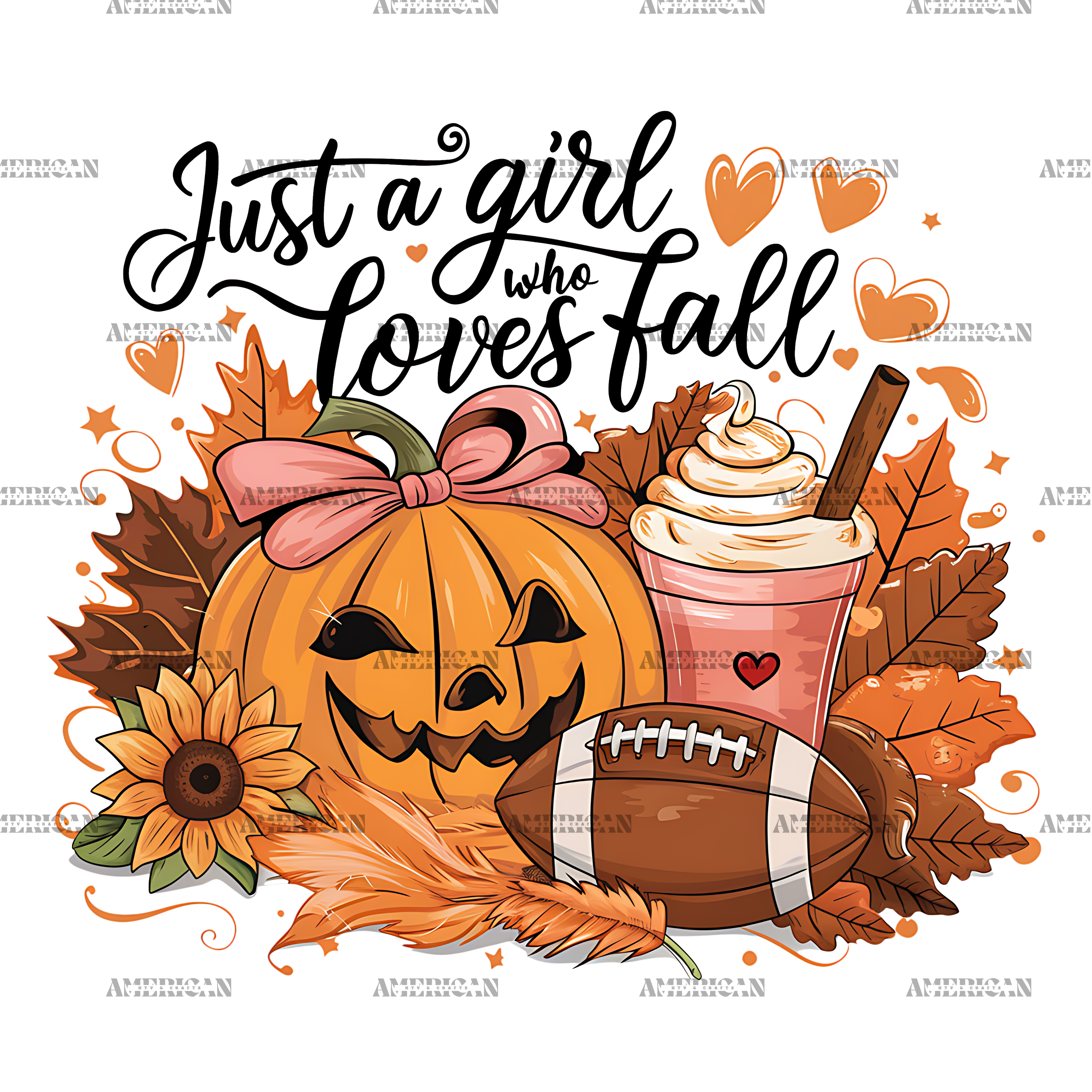 Just A Girl Who Loves Fall-7 DTF Transfer