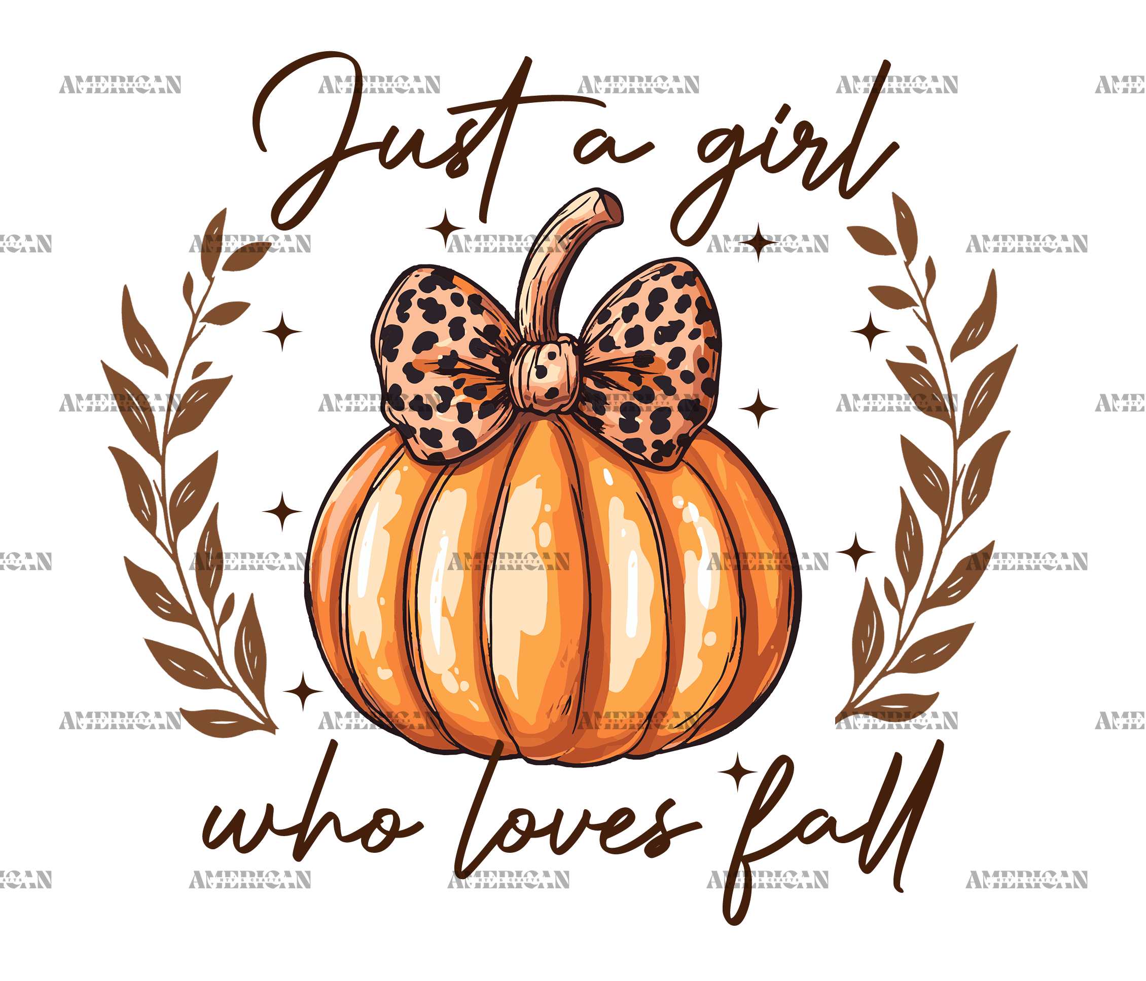 Just A Girl Who Loves Fall-8 DTF Transfer