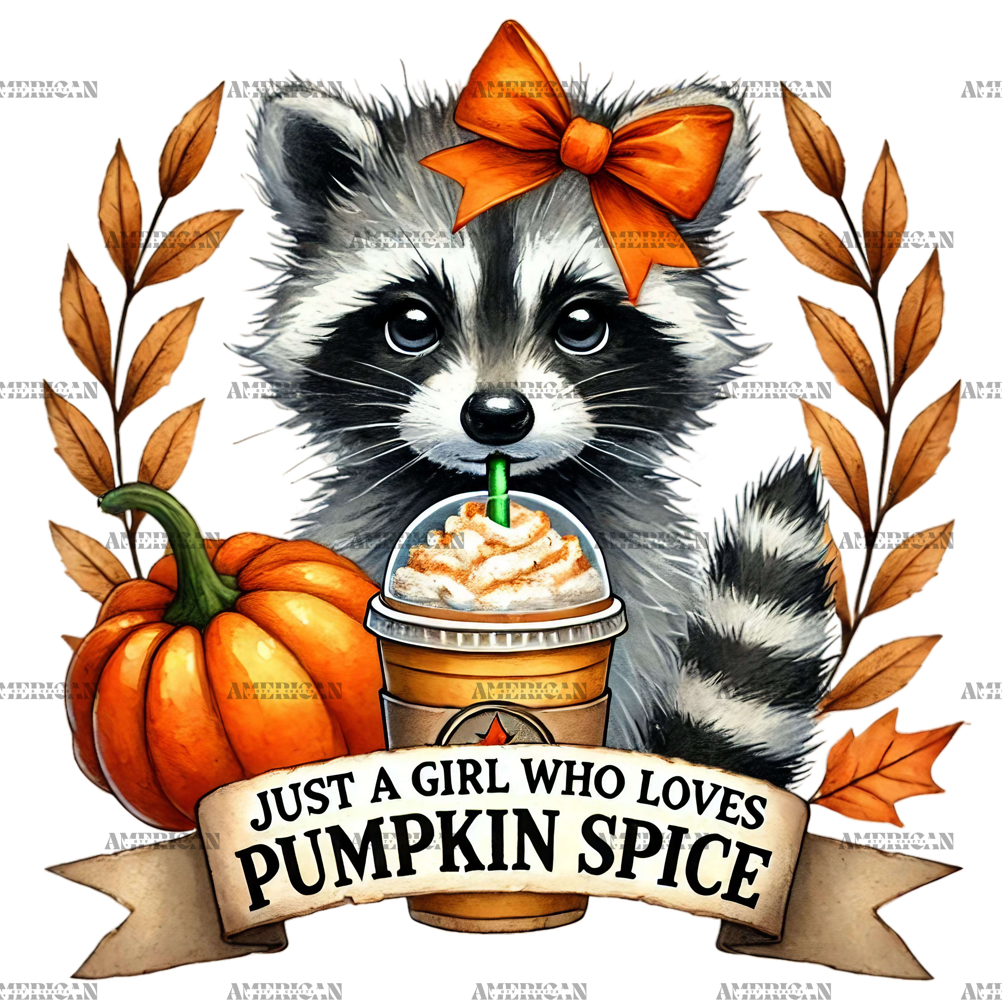 Just A Girl Who Loves Pumpkin Spice-2 DTF Transfer