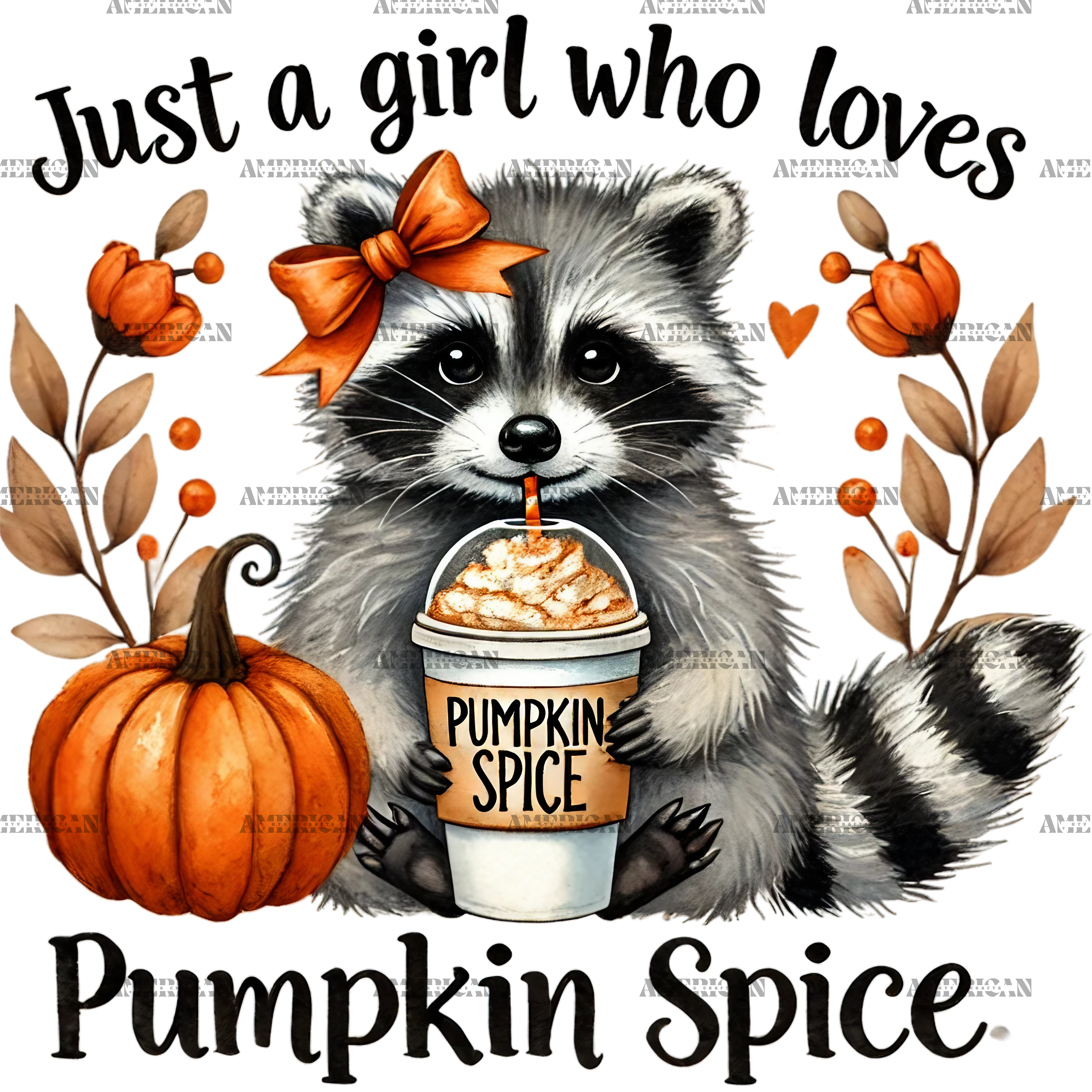 Just A Girl Who Loves Pumpkin Spice-4 DTF Transfer