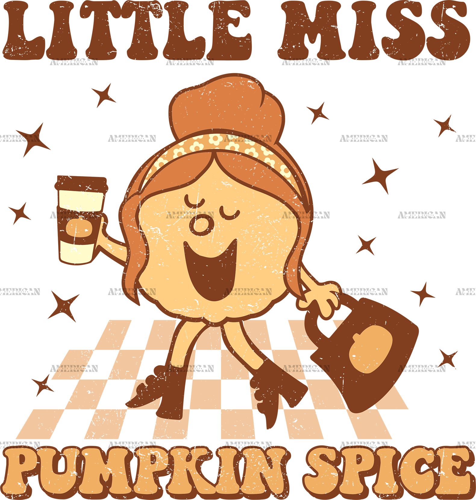 Little Miss Pumpkin Spice DTF Transfer
