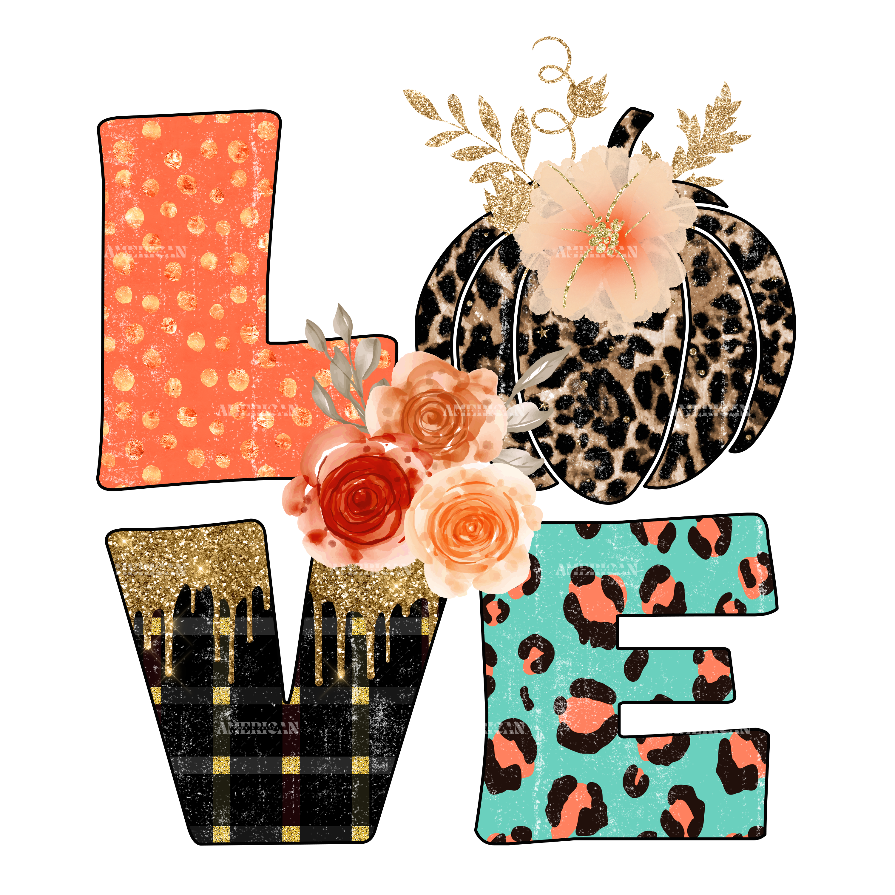 Love Fall-1 DTF Transfer