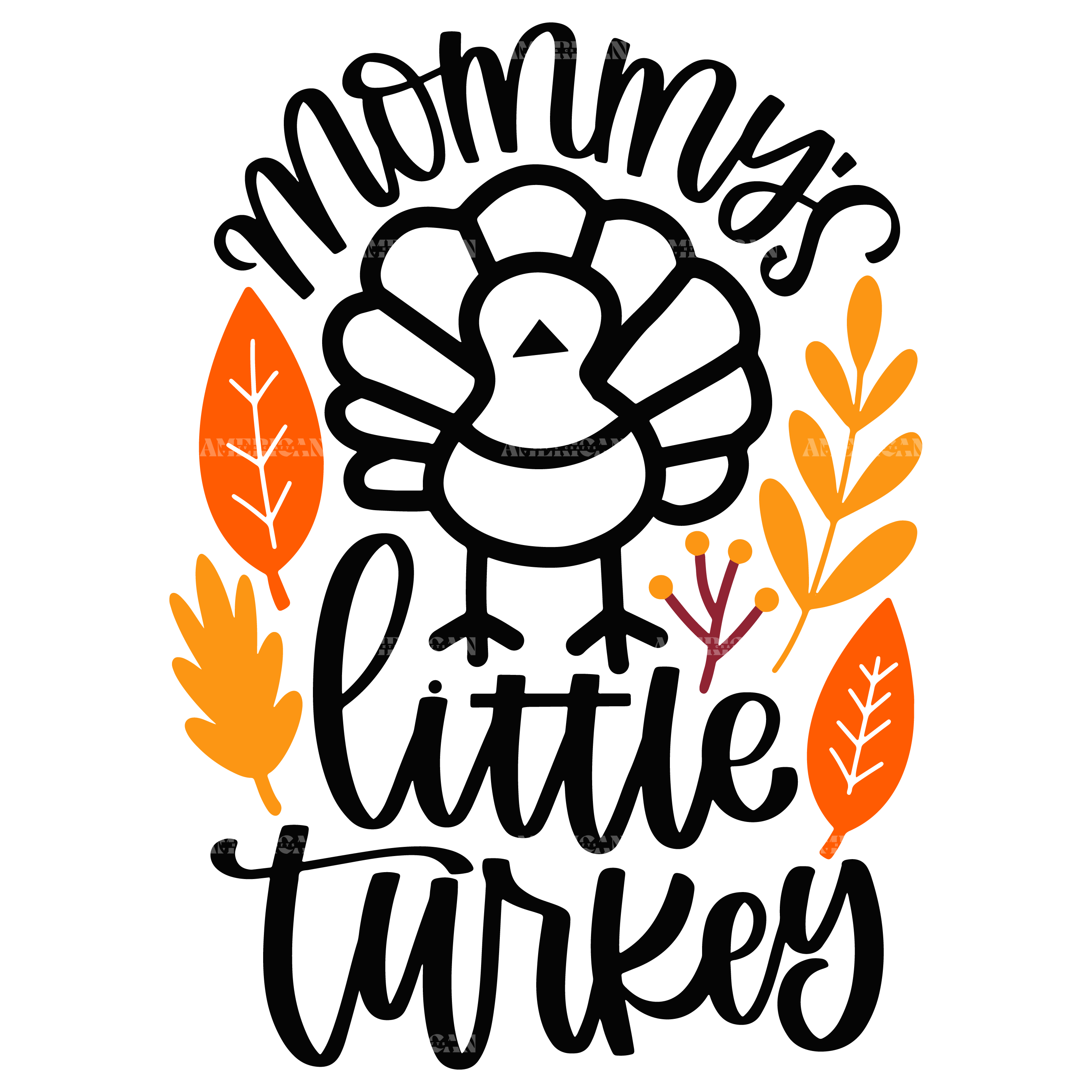 Mommy's Little Turkey DTF Transfer