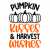 Pumpkin Kisses Harvest Wishes DTF Transfer