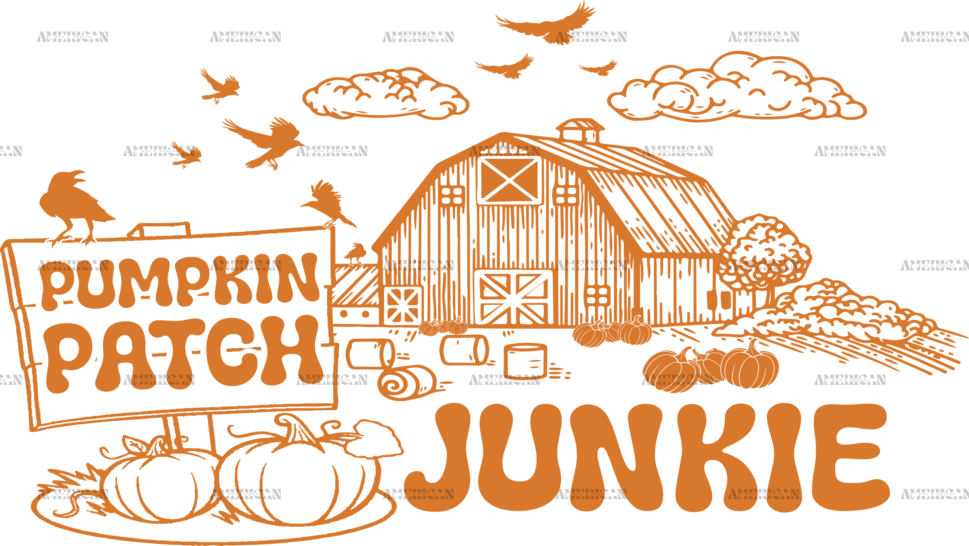 Pumpkin Patch Junkie DTF Transfer