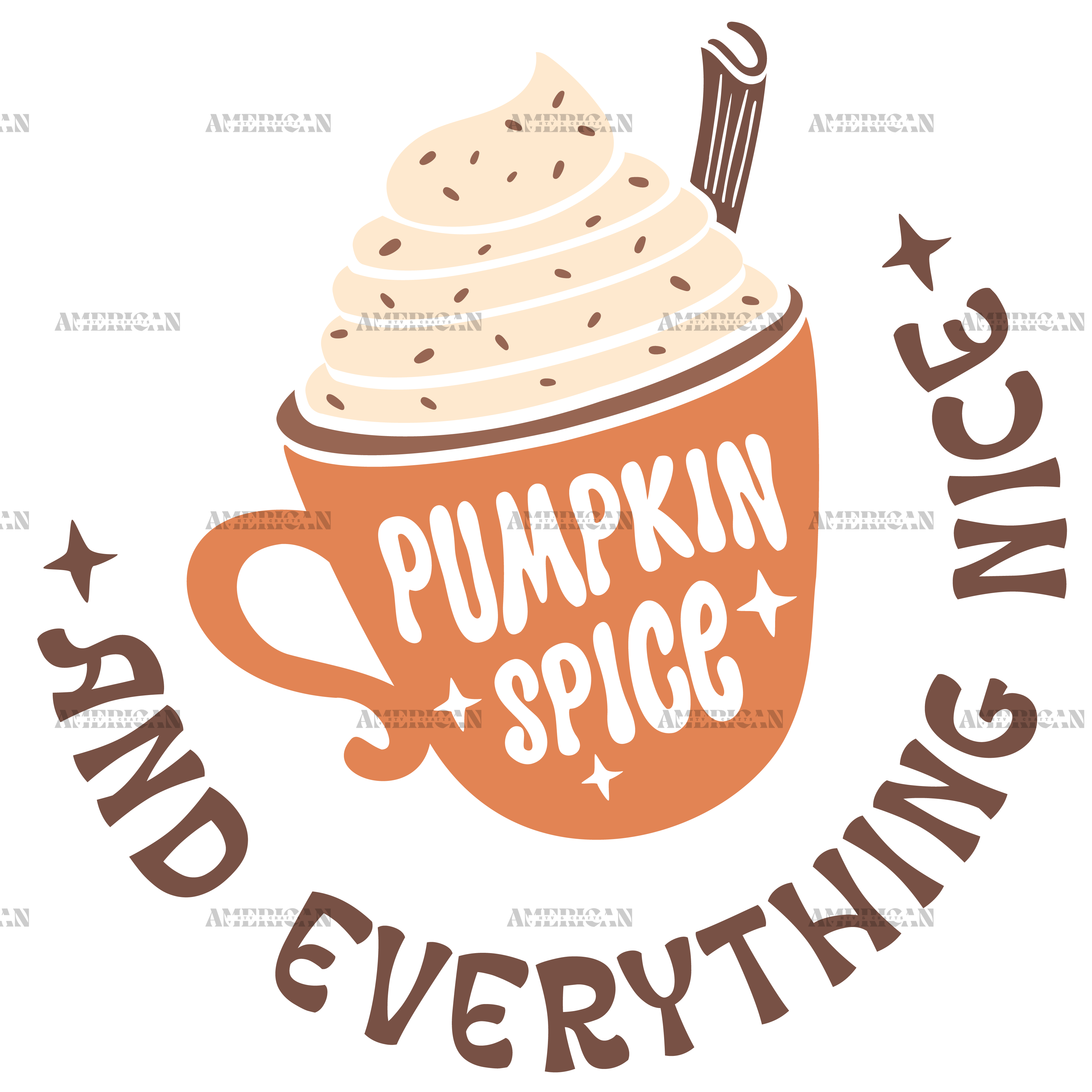 Pumpking Spice And Everything Nice DTF Transfer