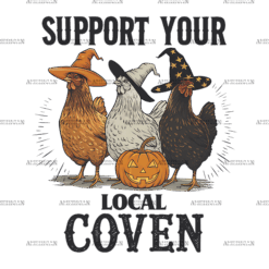 Support Your Local Coven DTF Transfer