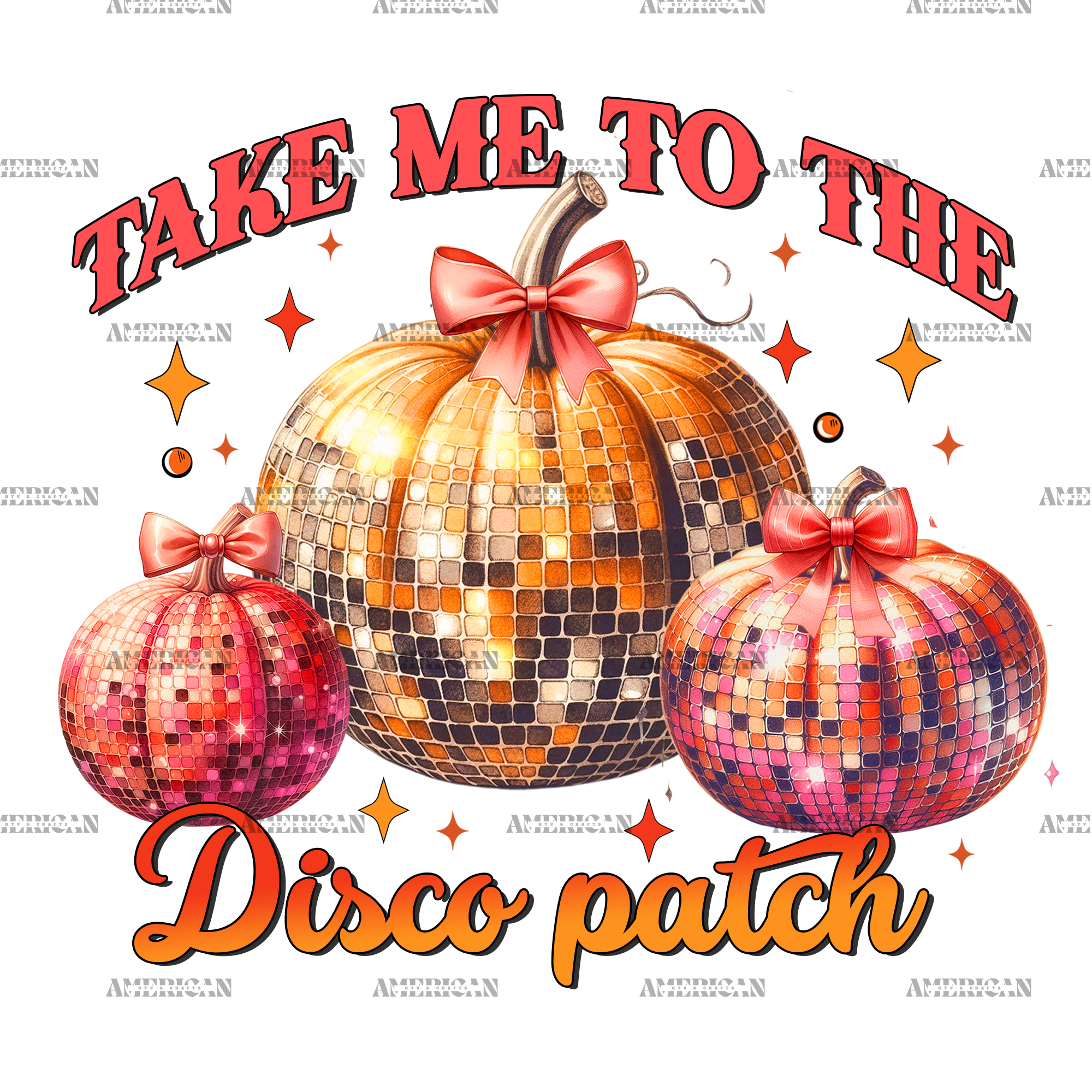 Take Me To The Disco Patch-1 DTF Transfer