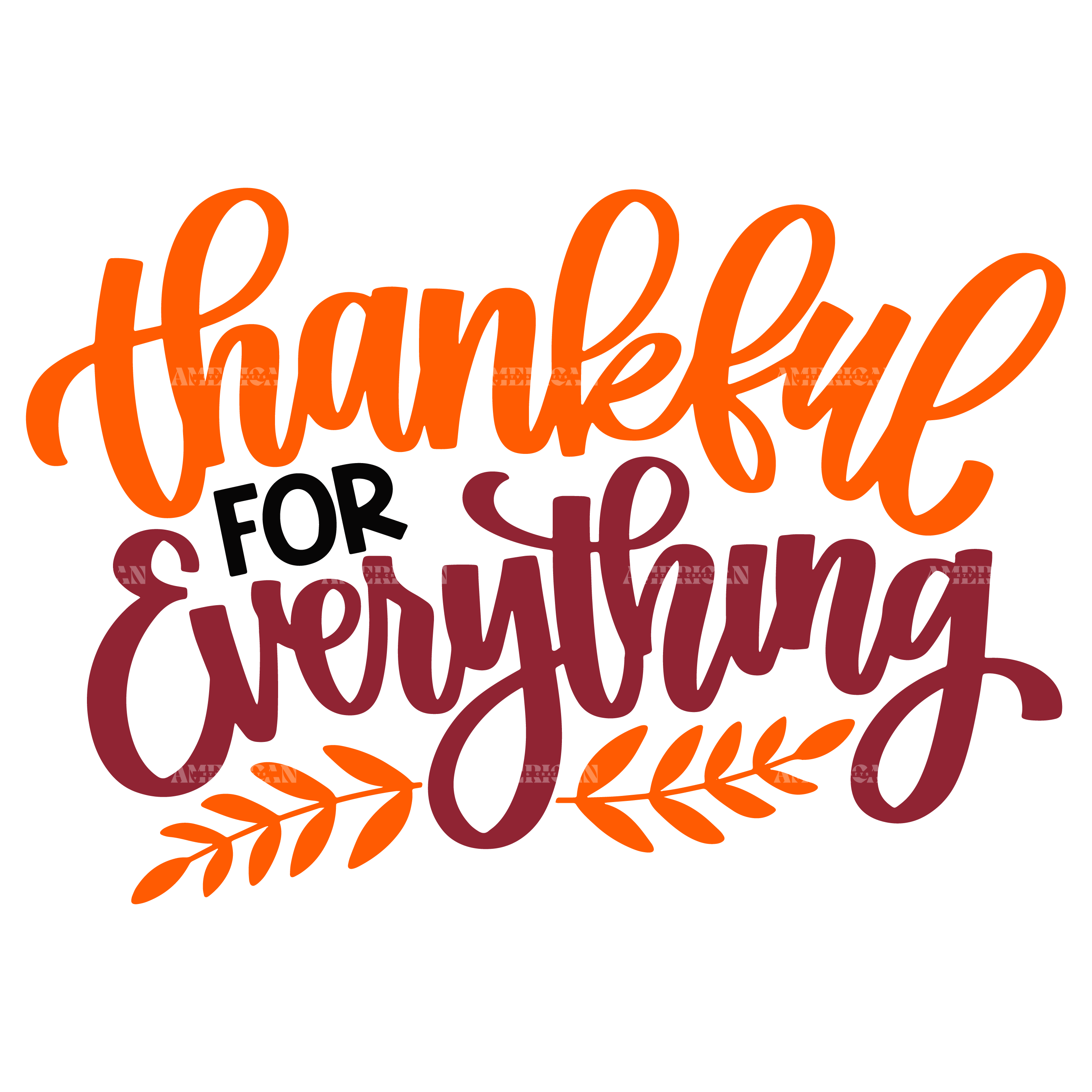 Thankful For Everything DTF Transfer